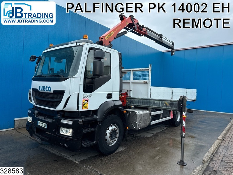 Iveco Stralis 310 EURO 6, Palfinger, Leaf spring - Φορτηγό με ανοιχτή καρότσα, Φορτηγό με γερανό: φωτογραφία 1 Iveco Stralis 310 EURO 6, Palfinger, Leaf spring - Φορτηγό με ανοιχτή καρότσα, Φορτηγό με γερανό: φωτογραφία 1