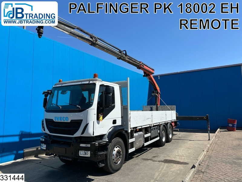 Iveco Trakker 360 6X4, EURO 6, Steel suspension, Palfinger - Φορτηγό με ανοιχτή καρότσα, Φορτηγό με γερανό: φωτογραφία 1 Iveco Trakker 360 6X4, EURO 6, Steel suspension, Palfinger - Φορτηγό με ανοιχτή καρότσα, Φορτηγό με γερανό: φωτογραφία 1