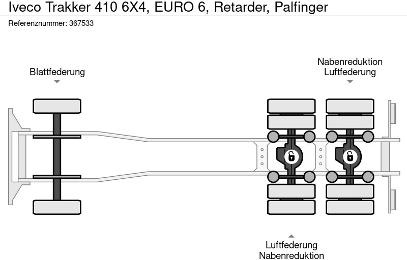 Φορτηγό με ανοιχτή καρότσα, Φορτηγό με γερανό Iveco Trakker 410 6X4, EURO 6, Retarder, Palfinger: φωτογραφία 17 Φορτηγό με ανοιχτή καρότσα, Φορτηγό με γερανό Iveco Trakker 410 6X4, EURO 6, Retarder, Palfinger: φωτογραφία 17