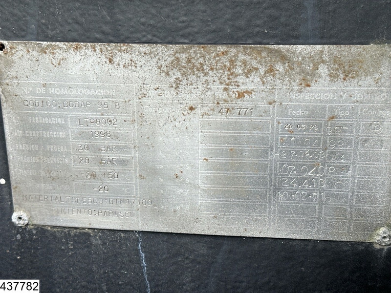 Lapesa gas 47771 Liter, LPG GPl Gas tank, Steel Suspension - Επικαθήμενο βυτίο: φωτογραφία 3 Lapesa gas 47771 Liter, LPG GPl Gas tank, Steel Suspension - Επικαθήμενο βυτίο: φωτογραφία 3