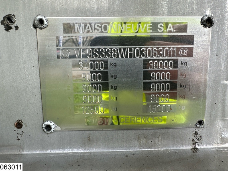 MAISONNEUVE Food 26,000 litres, 1 compartment - Επικαθήμενο βυτίο: φωτογραφία 4 MAISONNEUVE Food 26,000 litres, 1 compartment - Επικαθήμενο βυτίο: φωτογραφία 4