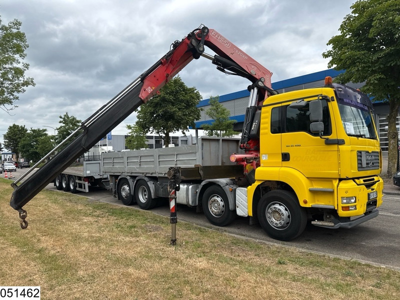 MAN TGA 35 400 8x2, Handgeschakeld, Fassi, Remote, Combi - Φορτηγό με ανοιχτή καρότσα, Φορτηγό με γερανό: φωτογραφία 3 MAN TGA 35 400 8x2, Handgeschakeld, Fassi, Remote, Combi - Φορτηγό με ανοιχτή καρότσα, Φορτηγό με γερανό: φωτογραφία 3