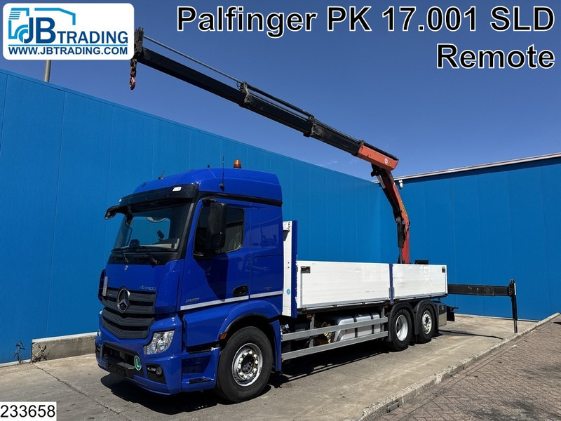 Mercedes-Benz Actros 2851 6x2, EURO 6, Retarder, Palfinger, Remote, Steering - Φορτηγό με ανοιχτή καρότσα, Φορτηγό με γερανό: φωτογραφία 1 Mercedes-Benz Actros 2851 6x2, EURO 6, Retarder, Palfinger, Remote, Steering - Φορτηγό με ανοιχτή καρότσα, Φορτηγό με γερανό: φωτογραφία 1