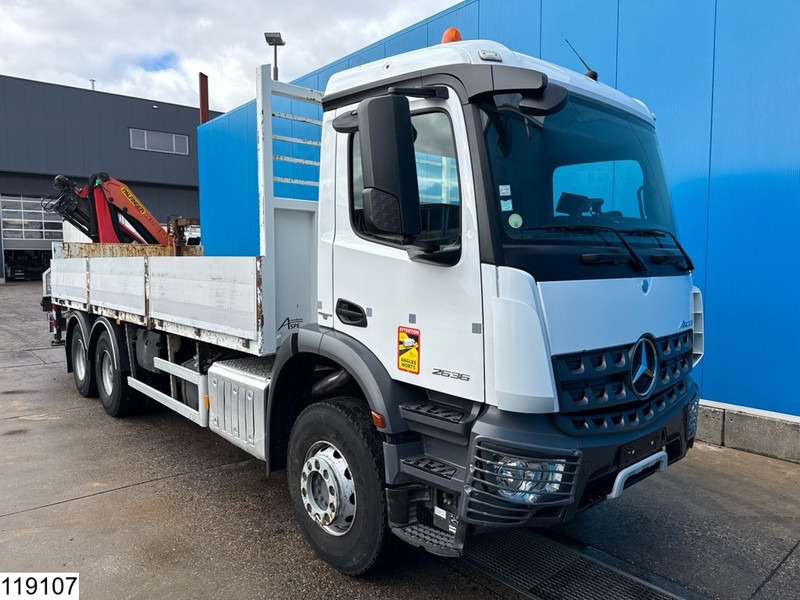 Mercedes-Benz Arocs 2636 6x4, EURO 6, Palfinger, Leaf suspension - Φορτηγό με ανοιχτή καρότσα, Φορτηγό με γερανό: φωτογραφία 3 Mercedes-Benz Arocs 2636 6x4, EURO 6, Palfinger, Leaf suspension - Φορτηγό με ανοιχτή καρότσα, Φορτηγό με γερανό: φωτογραφία 3
