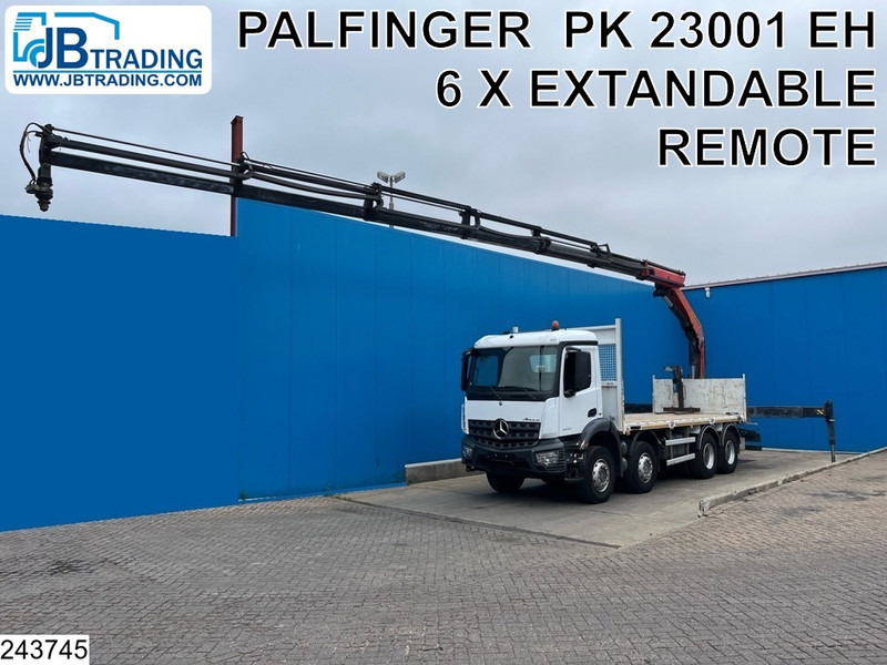 Mercedes-Benz Arocs 3240 8X4, EURO 6, Steel suspension, Palfinger - Φορτηγό με ανοιχτή καρότσα, Φορτηγό με γερανό: φωτογραφία 1 Mercedes-Benz Arocs 3240 8X4, EURO 6, Steel suspension, Palfinger - Φορτηγό με ανοιχτή καρότσα, Φορτηγό με γερανό: φωτογραφία 1