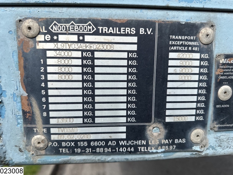 Nooteboom open laadbak 42000 KG, 7,15 mtr extendable - Επικαθήμενο πλατφόρμα/ Καρότσα: φωτογραφία 2 Nooteboom open laadbak 42000 KG, 7,15 mtr extendable - Επικαθήμενο πλατφόρμα/ Καρότσα: φωτογραφία 2