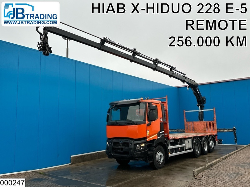Renault C 430 8X4, EURO 6, HIAB, X-HIDUO 228 E-5 - Φορτηγό με ανοιχτή καρότσα, Φορτηγό με γερανό: φωτογραφία 1 Renault C 430 8X4, EURO 6, HIAB, X-HIDUO 228 E-5 - Φορτηγό με ανοιχτή καρότσα, Φορτηγό με γερανό: φωτογραφία 1