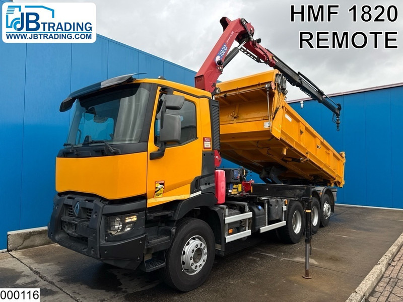 Renault C 430 8x4, EURO 6, HMF, Garnier - Φορτηγό ανατρεπόμενο, Φορτηγό με γερανό: φωτογραφία 1 Renault C 430 8x4, EURO 6, HMF, Garnier - Φορτηγό ανατρεπόμενο, Φορτηγό με γερανό: φωτογραφία 1