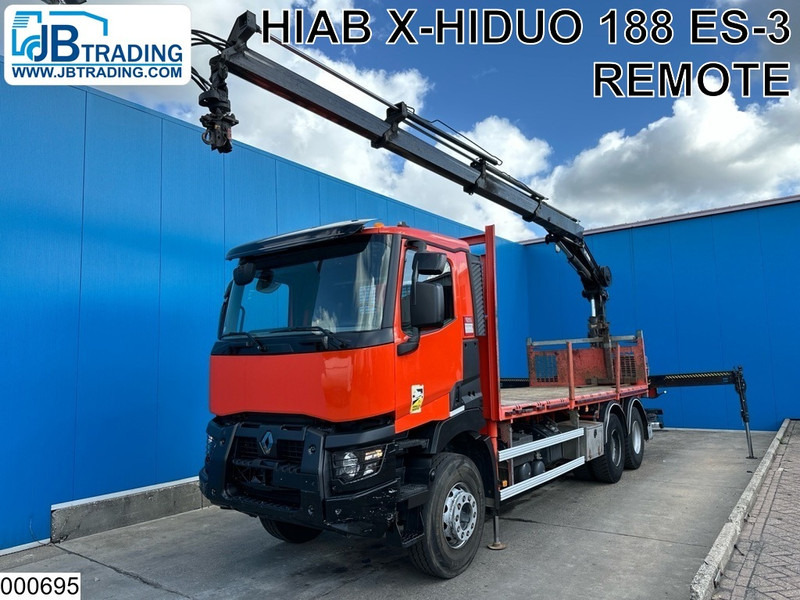 Renault C 430 EURO 6, Steel spring suspension, Hiab - Φορτηγό με ανοιχτή καρότσα, Φορτηγό με γερανό: φωτογραφία 1 Renault C 430 EURO 6, Steel spring suspension, Hiab - Φορτηγό με ανοιχτή καρότσα, Φορτηγό με γερανό: φωτογραφία 1