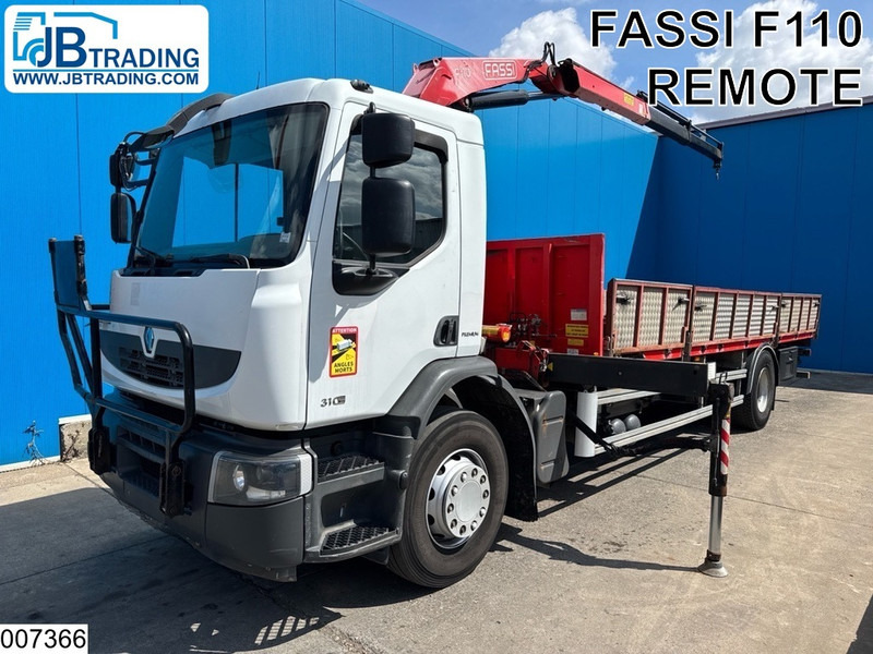Renault Premium 310 Dxi EURO 5, Retarder, Fassi, Remote - Φορτηγό με ανοιχτή καρότσα, Φορτηγό με γερανό: φωτογραφία 1 Renault Premium 310 Dxi EURO 5, Retarder, Fassi, Remote - Φορτηγό με ανοιχτή καρότσα, Φορτηγό με γερανό: φωτογραφία 1