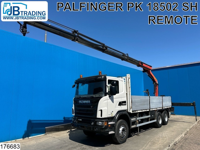 Scania G 440 6X4, EURO 6, Retarder, Palfinger - Φορτηγό με ανοιχτή καρότσα, Φορτηγό με γερανό: φωτογραφία 1 Scania G 440 6X4, EURO 6, Retarder, Palfinger - Φορτηγό με ανοιχτή καρότσα, Φορτηγό με γερανό: φωτογραφία 1