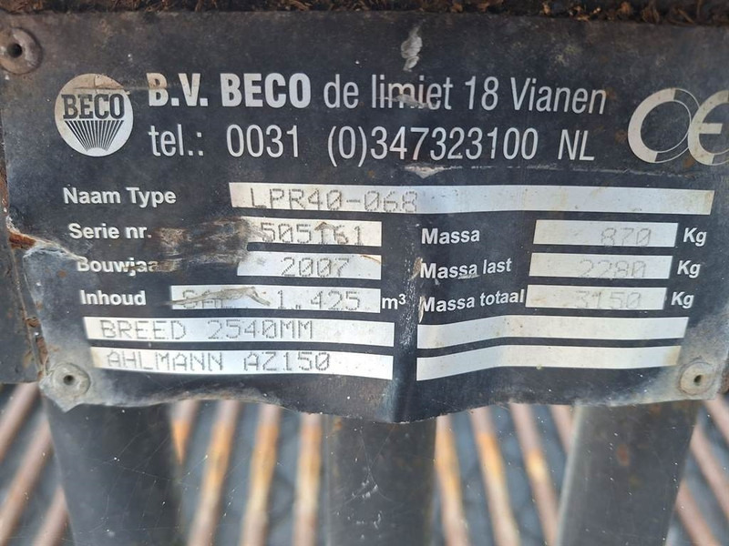 Ahlmann AZ150-Beco LPR40-068-Skeleton bucket/Siebschaufel - Κουβας για Κατασκευή μηχανήματα: φωτογραφία 4 Ahlmann AZ150-Beco LPR40-068-Skeleton bucket/Siebschaufel - Κουβας για Κατασκευή μηχανήματα: φωτογραφία 4