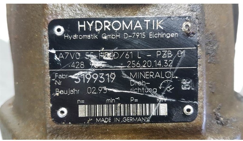 Hydromatik A7VO55HD1D/61L - Load sensing pump - Υδραυλικό: φωτογραφία 4 Hydromatik A7VO55HD1D/61L - Load sensing pump - Υδραυλικό: φωτογραφία 4