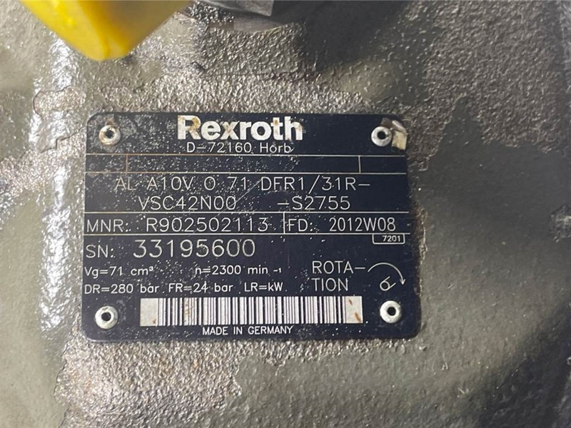 New Holland W110C-Rexroth A10VO71DFR1/31R-Load sensing pump - Υδραυλικό για Κατασκευή μηχανήματα: φωτογραφία 5 New Holland W110C-Rexroth A10VO71DFR1/31R-Load sensing pump - Υδραυλικό για Κατασκευή μηχανήματα: φωτογραφία 5