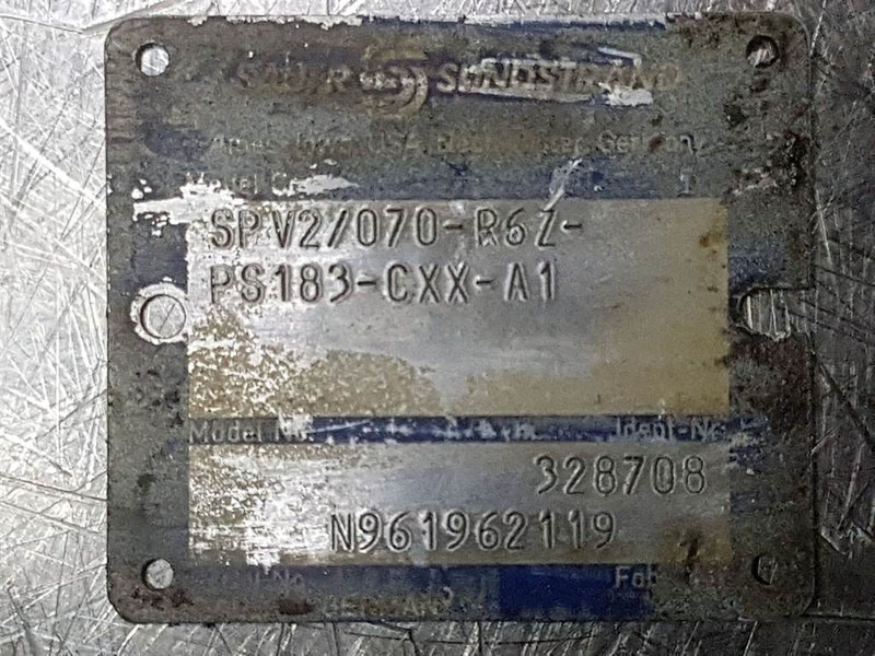 Sauer Sundstrand SPV2/070-R6Z-PS183-Drive pump/Fah - Υδραυλικό για Κατασκευή μηχανήματα: φωτογραφία 4 Sauer Sundstrand SPV2/070-R6Z-PS183-Drive pump/Fah - Υδραυλικό για Κατασκευή μηχανήματα: φωτογραφία 4