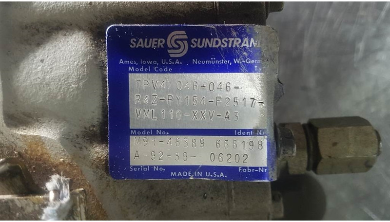 Sauer Sundstrand TPV4/046+046-R4Z - Drive pump - Υδραυλικό: φωτογραφία 3 Sauer Sundstrand TPV4/046+046-R4Z - Drive pump - Υδραυλικό: φωτογραφία 3