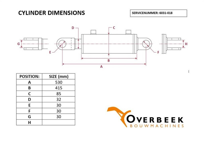 Volvo L30G -Steering cylinder/Lenkzylinder/Stuurcilinder - Υδραυλικό: φωτογραφία 4 Volvo L30G -Steering cylinder/Lenkzylinder/Stuurcilinder - Υδραυλικό: φωτογραφία 4