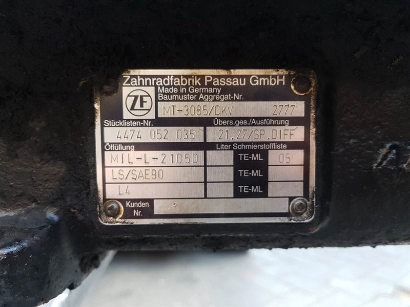 ZF MT-3085/DKV - Ljungby Maskin L 12 - Axle - Αξονας και ανταλλακτικά για Κατασκευή μηχανήματα: φωτογραφία 5 ZF MT-3085/DKV - Ljungby Maskin L 12 - Axle - Αξονας και ανταλλακτικά για Κατασκευή μηχανήματα: φωτογραφία 5