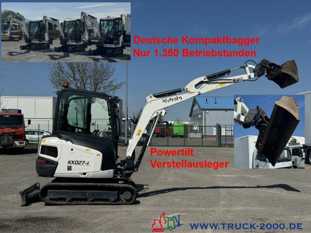 Kubota Kubota KX027-4 GL Verstellausleger + Powertilt - Μίνι εκσκαφέας: φωτογραφία 1 Kubota Kubota KX027-4 GL Verstellausleger + Powertilt - Μίνι εκσκαφέας: φωτογραφία 1