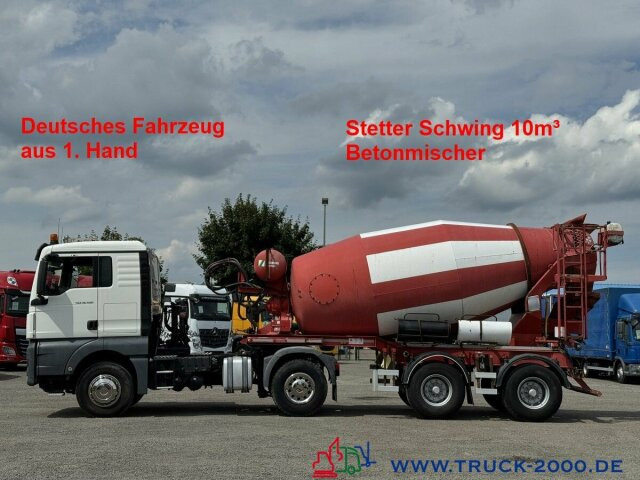 MAN TGX 18.460 XL Stetter Schwing 10m3 Deutscher LKW - Μπετονιέρα φορτηγό: φωτογραφία 1 MAN TGX 18.460 XL Stetter Schwing 10m3 Deutscher LKW - Μπετονιέρα φορτηγό: φωτογραφία 1
