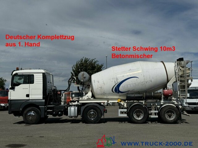 MAN TGX 18.460 XL Stetter Schwing 10m3 Deutscher LKW - Μπετονιέρα φορτηγό: φωτογραφία 1 MAN TGX 18.460 XL Stetter Schwing 10m3 Deutscher LKW - Μπετονιέρα φορτηγό: φωτογραφία 1