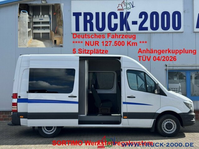 Mercedes-Benz Sprinter 314 Mixto 5Sitzer Sortimo Werkstattsyst - Μικρό λεωφορείο, Επιβατικό βαν: φωτογραφία 1 Mercedes-Benz Sprinter 314 Mixto 5Sitzer Sortimo Werkstattsyst - Μικρό λεωφορείο, Επιβατικό βαν: φωτογραφία 1