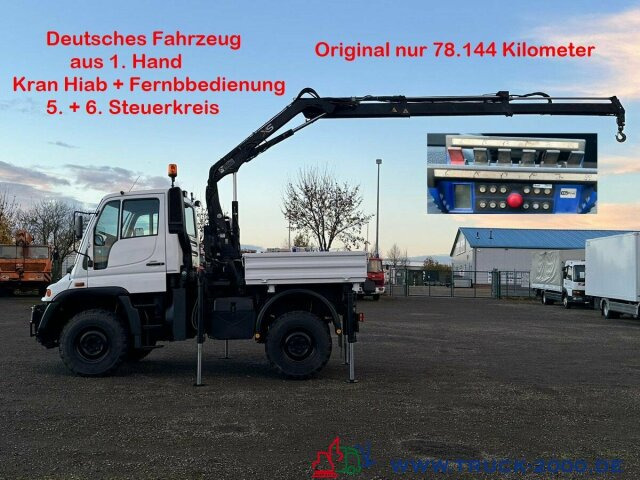 Unimog U 300 4x4 mit Kran Nur 78.144 KM zGG.7.490Kg. - Μικρό φορτηγό με καρότσα: φωτογραφία 1 Unimog U 300 4x4 mit Kran Nur 78.144 KM zGG.7.490Kg. - Μικρό φορτηγό με καρότσα: φωτογραφία 1