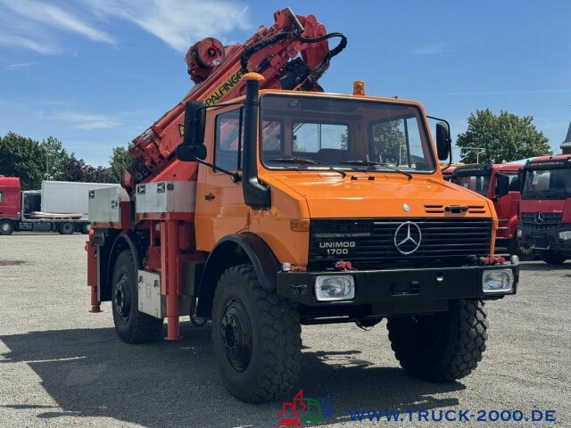 Unimog U1700 Kran PK16000 + Jib Höhe 22,50m + Winde - Φορτηγό με γερανό: φωτογραφία 2 Unimog U1700 Kran PK16000 + Jib Höhe 22,50m + Winde - Φορτηγό με γερανό: φωτογραφία 2