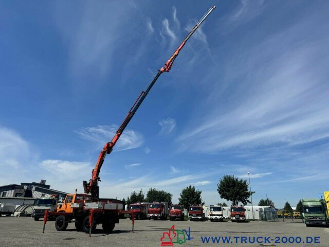 Unimog U1700 Kran PK16000 + Jib Höhe 22,50m + Winde - Φορτηγό με γερανό: φωτογραφία 3 Unimog U1700 Kran PK16000 + Jib Höhe 22,50m + Winde - Φορτηγό με γερανό: φωτογραφία 3