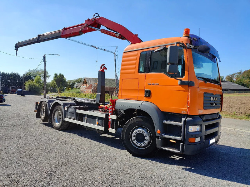 MAN TGA 28.310 Container / Fassi F130 - Φορτηγό φόρτωσης γάντζου, Φορτηγό με γερανό: φωτογραφία 1 MAN TGA 28.310 Container / Fassi F130 - Φορτηγό φόρτωσης γάντζου, Φορτηγό με γερανό: φωτογραφία 1