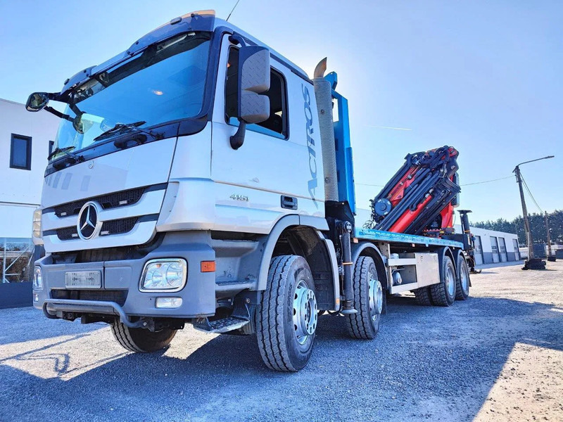 Mercedes-Benz Actros 4151 V8 8x4 Palfinger PK78002 + Flyjib PJ170 - Φορτηγό με ανοιχτή καρότσα, Φορτηγό με γερανό: φωτογραφία 1 Mercedes-Benz Actros 4151 V8 8x4 Palfinger PK78002 + Flyjib PJ170 - Φορτηγό με ανοιχτή καρότσα, Φορτηγό με γερανό: φωτογραφία 1