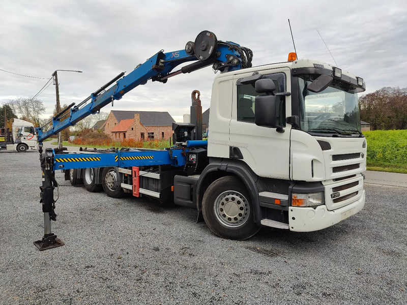 Scania P360 8x2 Tridem container Crane HIAB 244 - Φορτηγό φόρτωσης γάντζου, Φορτηγό με γερανό: φωτογραφία 1 Scania P360 8x2 Tridem container Crane HIAB 244 - Φορτηγό φόρτωσης γάντζου, Φορτηγό με γερανό: φωτογραφία 1