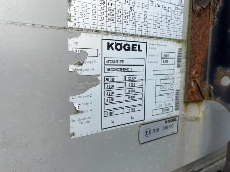 Kögel Schuifzeilen BPW assen - Επικαθήμενο κουρτίνα: φωτογραφία 4 Kögel Schuifzeilen BPW assen - Επικαθήμενο κουρτίνα: φωτογραφία 4