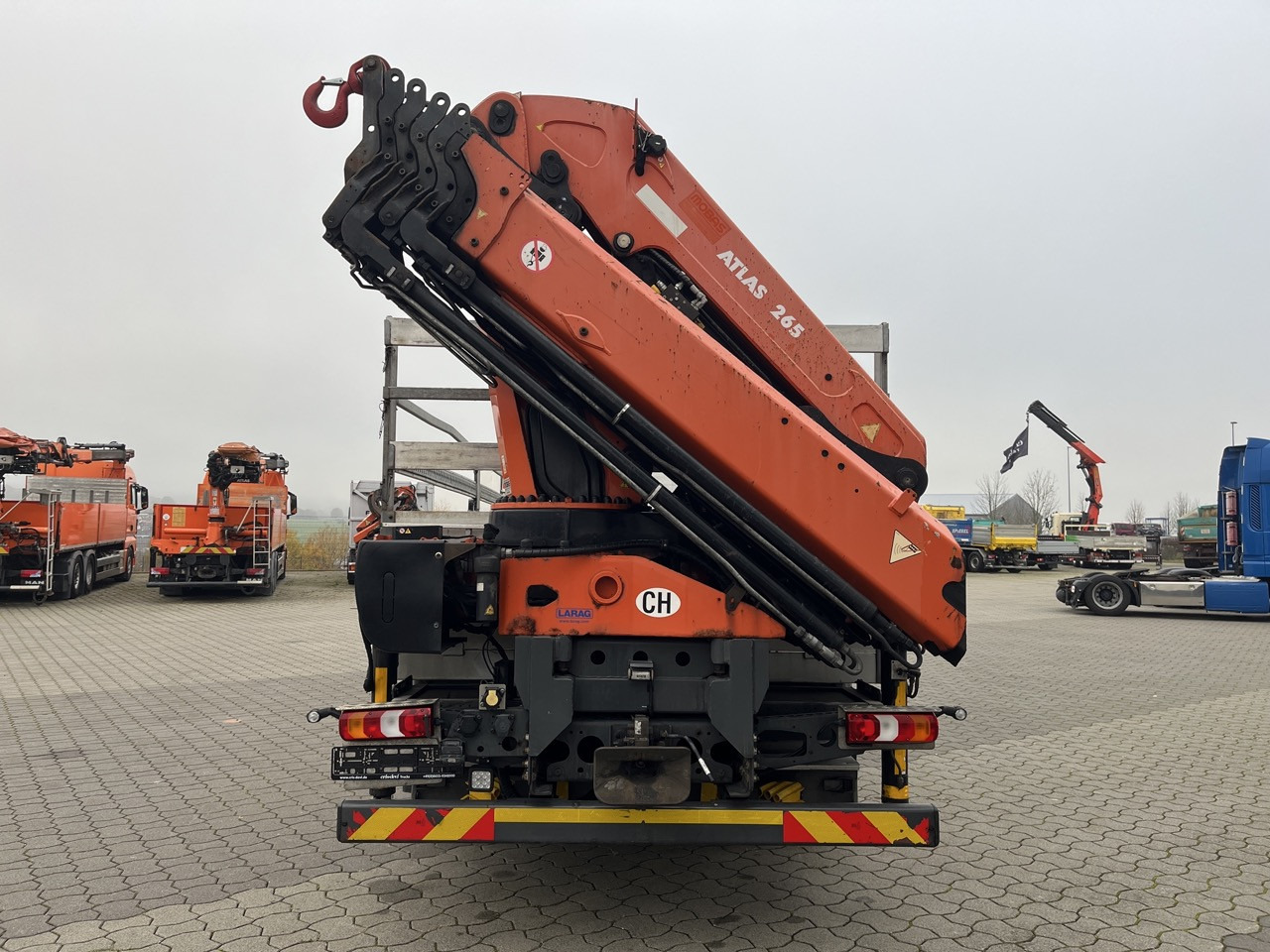 Φορτηγό με ανοιχτή καρότσα, Φορτηγό με γερανό Mercedes-Benz Actros 2545 6x2  Effer - Atlas 265-A6   Lenk- Liftachse: φωτογραφία 10