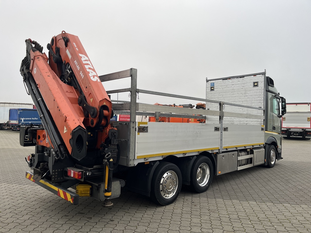 Φορτηγό με ανοιχτή καρότσα, Φορτηγό με γερανό Mercedes-Benz Actros 2545 6x2  Effer - Atlas 265-A6   Lenk- Liftachse: φωτογραφία 11