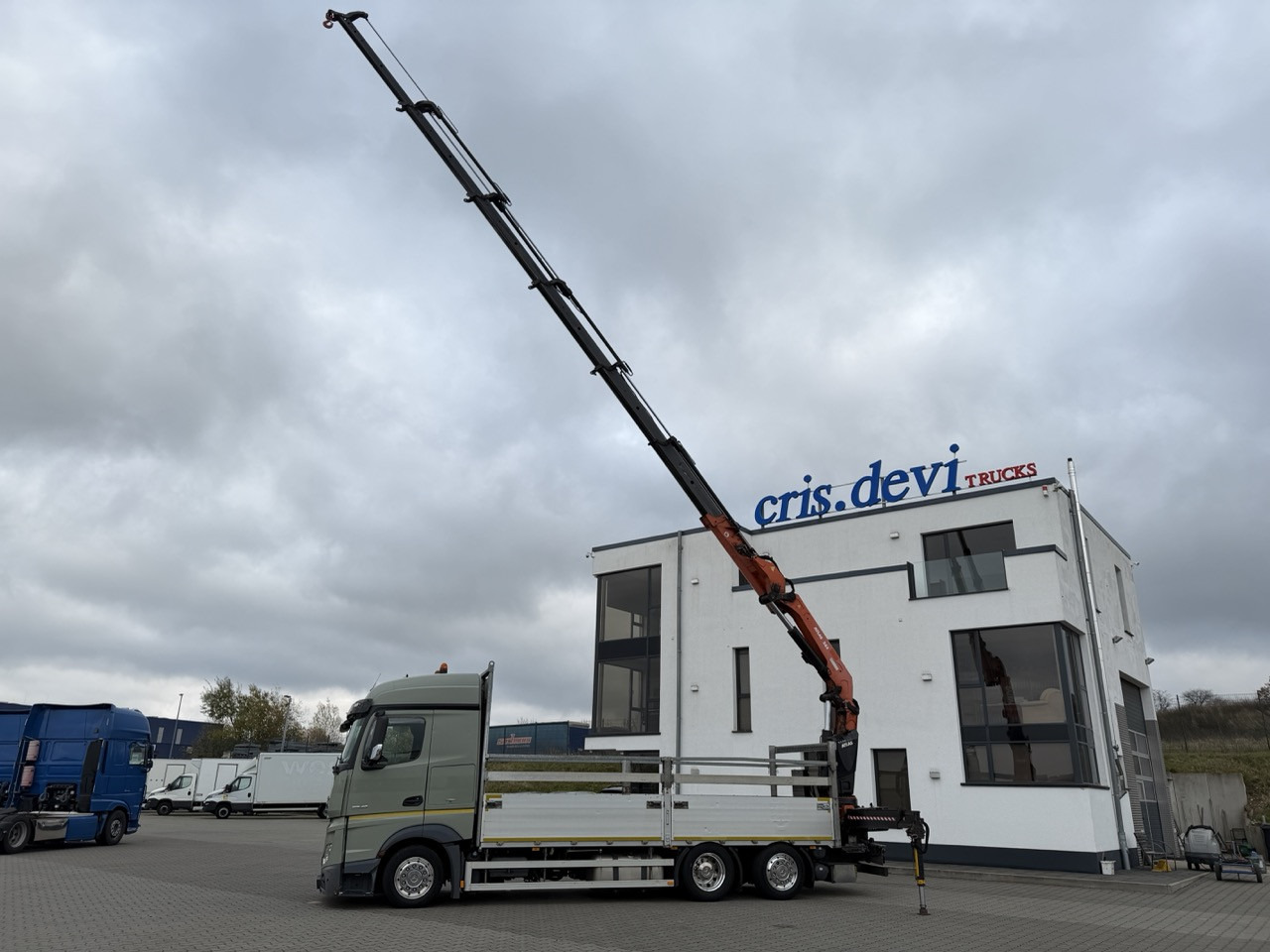 Φορτηγό με ανοιχτή καρότσα, Φορτηγό με γερανό Mercedes-Benz Actros 2545 6x2  Effer - Atlas 265-A6   Lenk- Liftachse: φωτογραφία 6