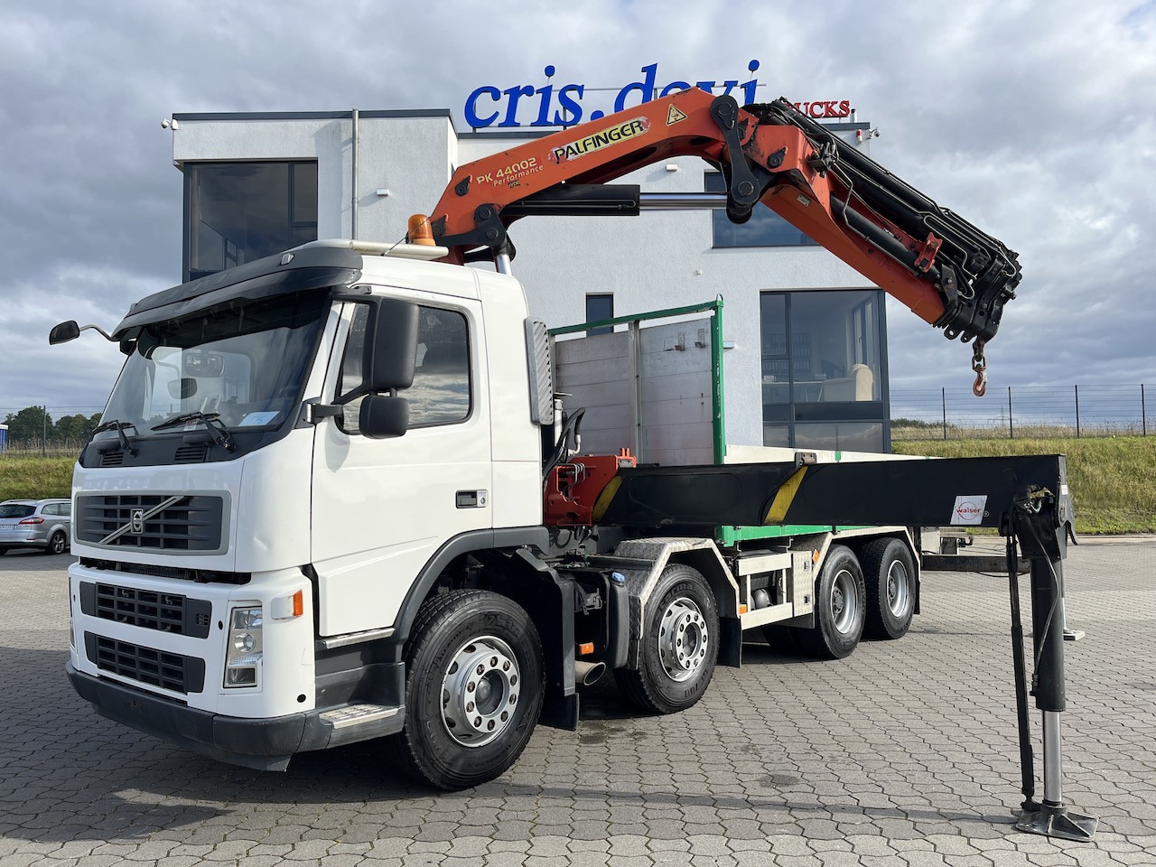 Volvo FM 440 8x4 Palfinger PK 44002 Wechselsystem - Φορτηγό με ανοιχτή καρότσα, Φορτηγό με γερανό: φωτογραφία 1 Volvo FM 440 8x4 Palfinger PK 44002 Wechselsystem - Φορτηγό με ανοιχτή καρότσα, Φορτηγό με γερανό: φωτογραφία 1