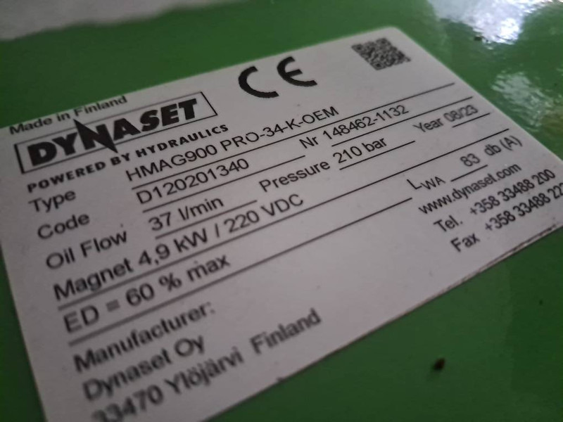 Dynaset HMAG900 - Παρελκόμενα για Κατασκευή μηχανήματα: φωτογραφία 2 Dynaset HMAG900 - Παρελκόμενα για Κατασκευή μηχανήματα: φωτογραφία 2