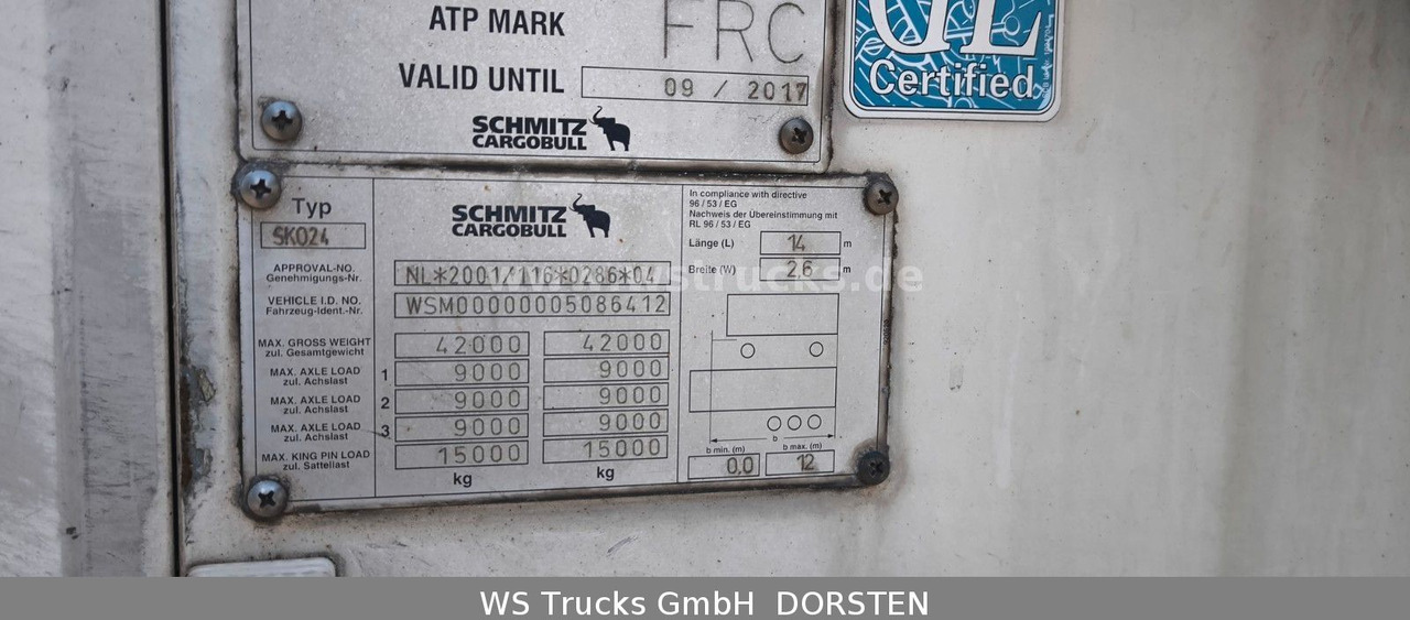 Schmitz Cargobull SKO 24 Kühlauflieger Vector 1850 MT, Bi-Temp - Επικαθήμενο ψυγείο: φωτογραφία 4 Schmitz Cargobull SKO 24 Kühlauflieger Vector 1850 MT, Bi-Temp - Επικαθήμενο ψυγείο: φωτογραφία 4