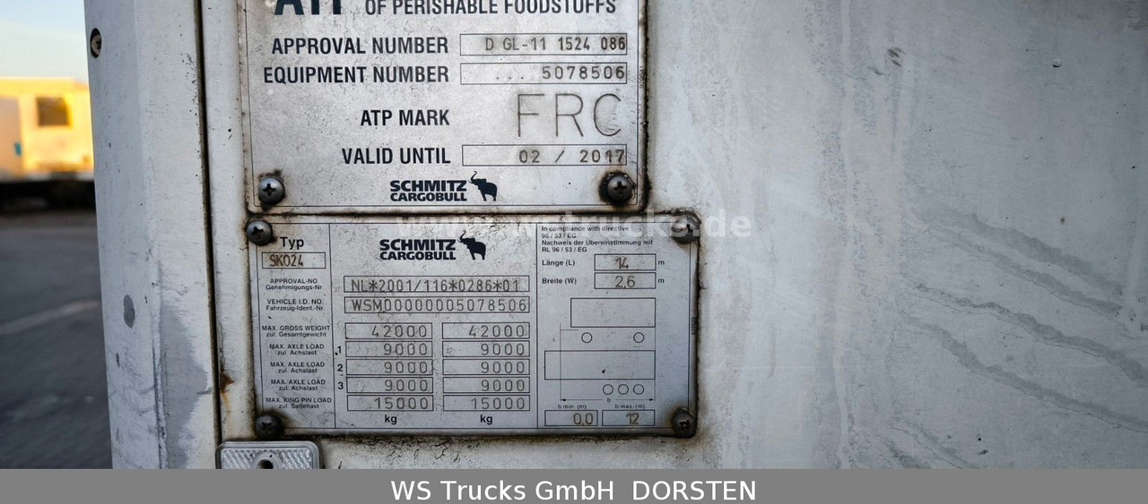 Schmitz Cargobull SKO 24 Kühlauflieger Vector 1850 MT, Bi-Temp - Επικαθήμενο ψυγείο: φωτογραφία 4 Schmitz Cargobull SKO 24 Kühlauflieger Vector 1850 MT, Bi-Temp - Επικαθήμενο ψυγείο: φωτογραφία 4