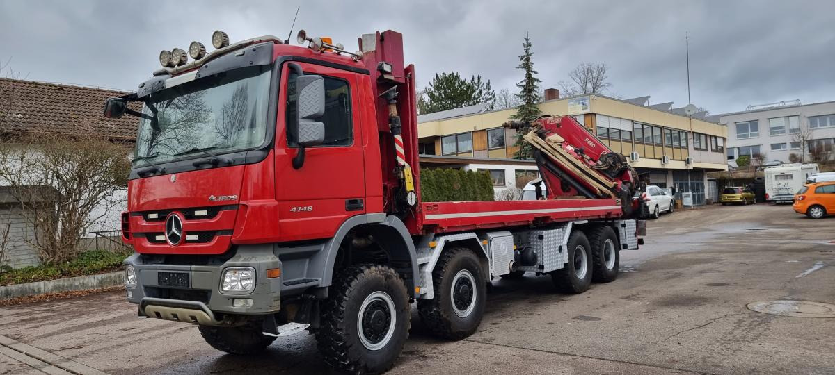 Mercedes Actros 4146 AK 8X8 FASSI 660 EINZELBER SEILWINDE - Φορτηγό με ανοιχτή καρότσα, Φορτηγό με γερανό: φωτογραφία 3 Mercedes Actros 4146 AK 8X8 FASSI 660 EINZELBER SEILWINDE - Φορτηγό με ανοιχτή καρότσα, Φορτηγό με γερανό: φωτογραφία 3