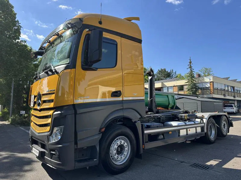 Mercedes-Benz Actros 2546 6x2 2646 Lenk/Lift MEILLER 2170 Intarder - Φορτηγό μεταφοράς εμπορευματοκιβωτίων/ Κινητό αμάξωμα, Φορτηγό με γερανό: φωτογραφία 1 Mercedes-Benz Actros 2546 6x2 2646 Lenk/Lift MEILLER 2170 Intarder - Φορτηγό μεταφοράς εμπορευματοκιβωτίων/ Κινητό αμάξωμα, Φορτηγό με γερανό: φωτογραφία 1