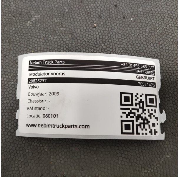 Volvo Volvo - 20828237 - Modulator vooras - Ανταλλακτικό για Φορτηγό: φωτογραφία 4 Volvo Volvo - 20828237 - Modulator vooras - Ανταλλακτικό για Φορτηγό: φωτογραφία 4