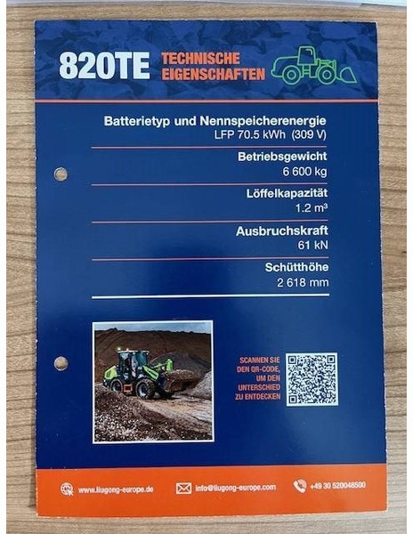 LIUGONG 820 TE vollelektrisch, MIETE / RENTAL (12005253) - Ελαστιχοφόρος φορτωτής: φωτογραφία 5 LIUGONG 820 TE vollelektrisch, MIETE / RENTAL (12005253) - Ελαστιχοφόρος φορτωτής: φωτογραφία 5