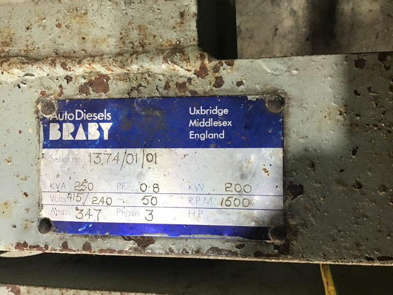 Βιομηχανική γεννήτρια Dorman 6QTCA GENERATOR 250 KVA USED: φωτογραφία 7