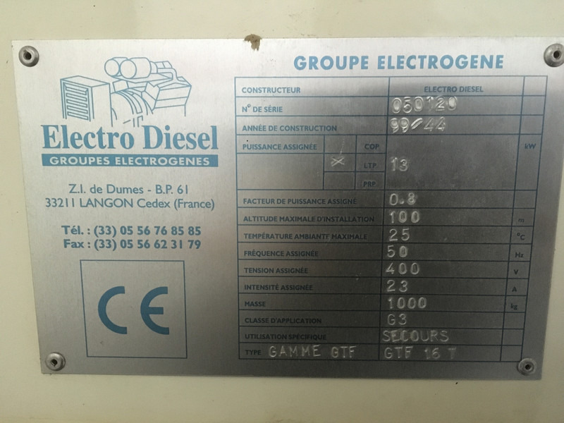 Lombardini LDW1204/B2 GENERATOR 16 KVA USED - Βιομηχανική γεννήτρια: φωτογραφία 5 Lombardini LDW1204/B2 GENERATOR 16 KVA USED - Βιομηχανική γεννήτρια: φωτογραφία 5