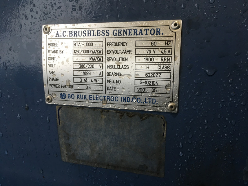 Βιομηχανική γεννήτρια MTU 16V2000 GENERATOR 1250KVA USED: φωτογραφία 6 Βιομηχανική γεννήτρια MTU 16V2000 GENERATOR 1250KVA USED: φωτογραφία 6