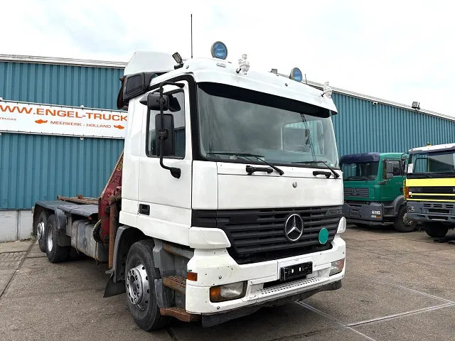 Mercedes-Benz Actros 2540 L 6x2 MP1 WITH V-CRANE & HOOK-ARM SYSTEM (EPS WITH CLUTCH (3 PEDALS) / REDUCTION AXLE / STEEL-/AIR SUSPENSION / P.T. - Φορτηγό φόρτωσης γάντζου, Φορτηγό με γερανό: φωτογραφία 2 Mercedes-Benz Actros 2540 L 6x2 MP1 WITH V-CRANE & HOOK-ARM SYSTEM (EPS WITH CLUTCH (3 PEDALS) / REDUCTION AXLE / STEEL-/AIR SUSPENSION / P.T. - Φορτηγό φόρτωσης γάντζου, Φορτηγό με γερανό: φωτογραφία 2
