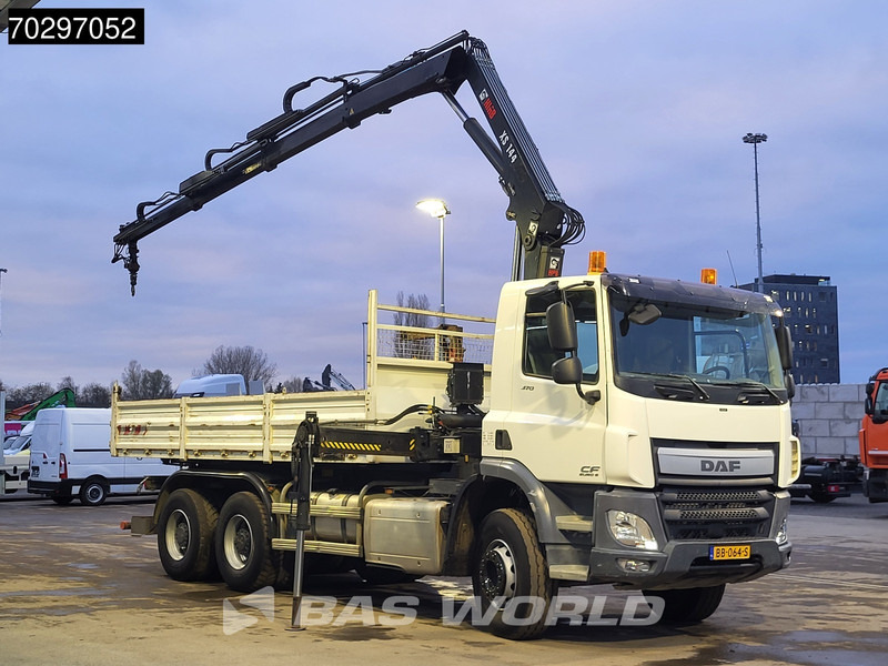 DAF CF 370 CF 6X4 HIAB 144 BS-3 HIDUO Crane Kran 8m3 Tipper Big-Axle Steelsuspension Euro 6 - Φορτηγό ανατρεπόμενο, Φορτηγό με γερανό: φωτογραφία 3 DAF CF 370 CF 6X4 HIAB 144 BS-3 HIDUO Crane Kran 8m3 Tipper Big-Axle Steelsuspension Euro 6 - Φορτηγό ανατρεπόμενο, Φορτηγό με γερανό: φωτογραφία 3