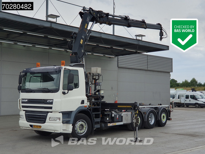 DAF CF85.360 8X2 NL-Truck Hiab 211 E-3 Hipro Kran 21tons Multilift Lift+steering Euro 5 - Φορτηγό φόρτωσης γάντζου, Φορτηγό με γερανό: φωτογραφία 1 DAF CF85.360 8X2 NL-Truck Hiab 211 E-3 Hipro Kran 21tons Multilift Lift+steering Euro 5 - Φορτηγό φόρτωσης γάντζου, Φορτηγό με γερανό: φωτογραφία 1